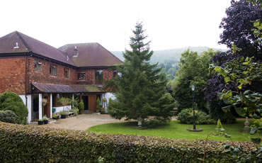 Driveway front of Lodge